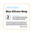 Thick Blue Silicon Wrap, 2pack, 9.84 x 4.72 x 0.06''