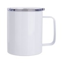 10oz/300ml Stainless Steel  Coffee Cup, 4 pack - White