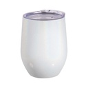 12OZ/360ml Glitter Sparkling Stainless Steel Stemless Cup White