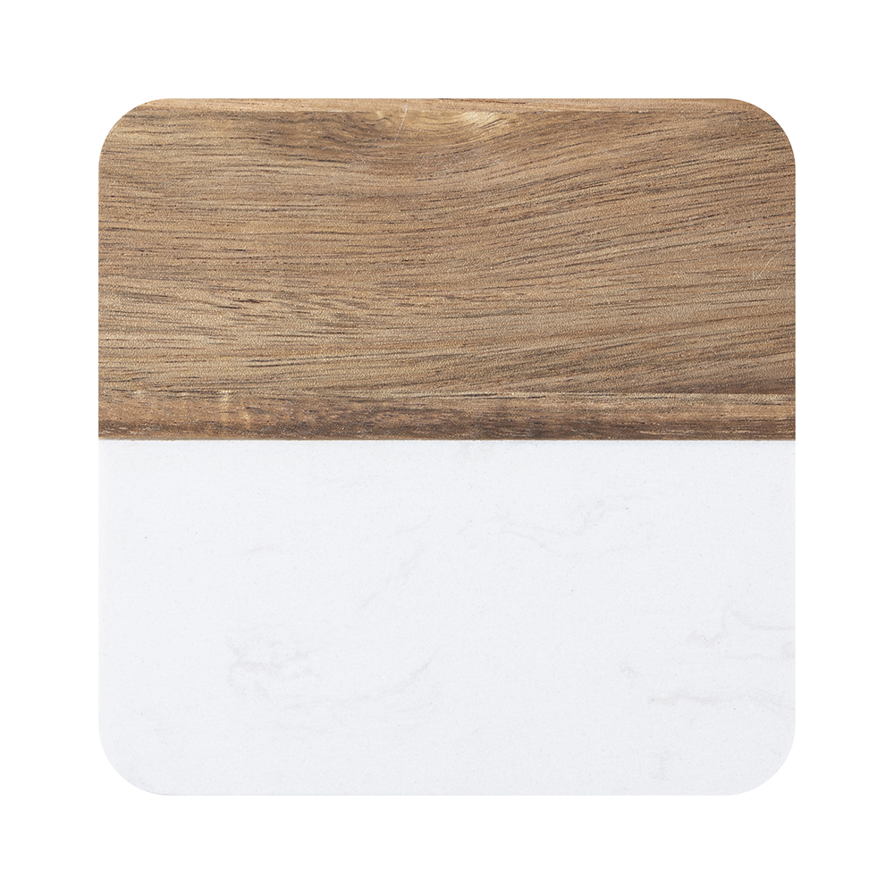 Engraving Marble Wood Coasters Square,10*10*1cm