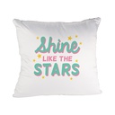 Flip Sequin Pillow Cover,  4 pack, 15.7 x 15.7 &quot; - White / Silver
