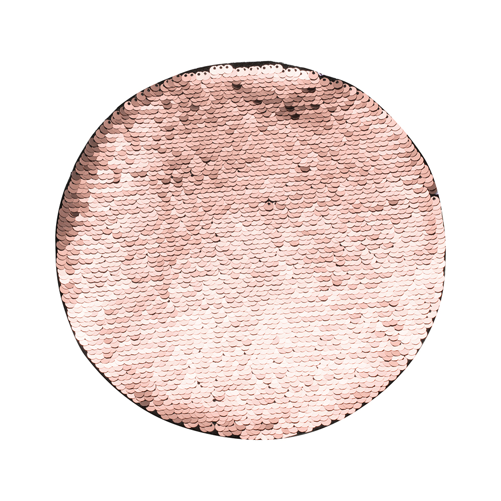 Flip Sequins Adhesive Round, 2/pack - Champagne W/White