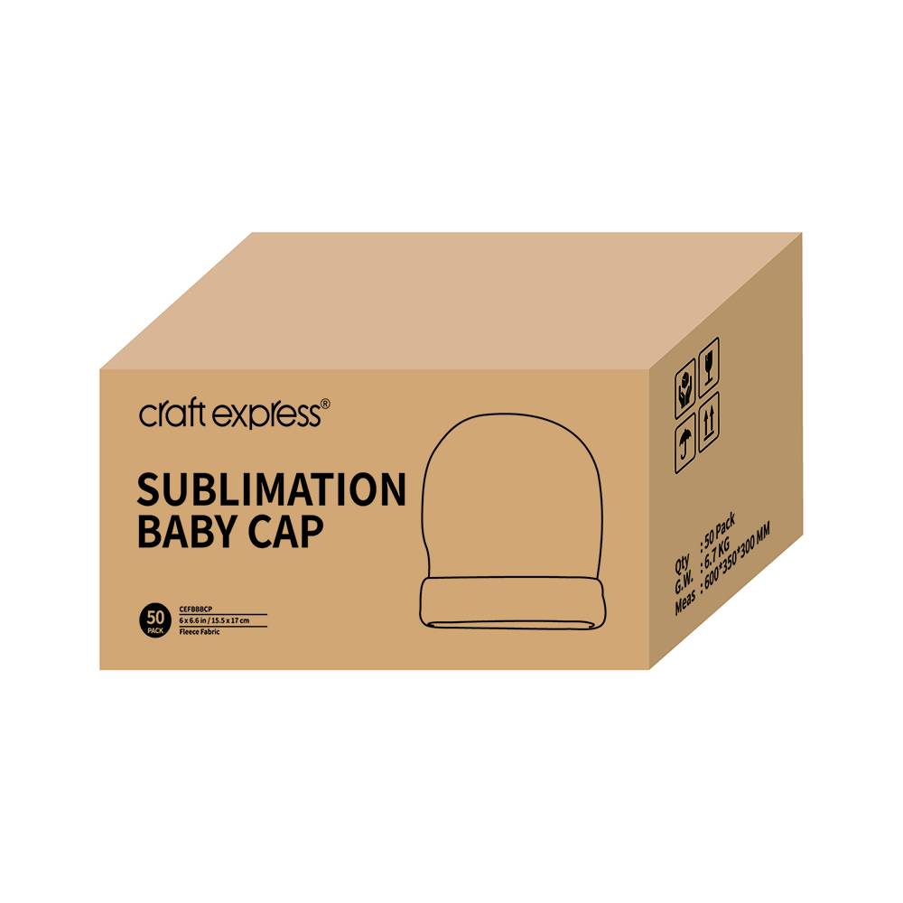 Sub Fleece Baby Cap, 4 pack,  6 x 6.6''