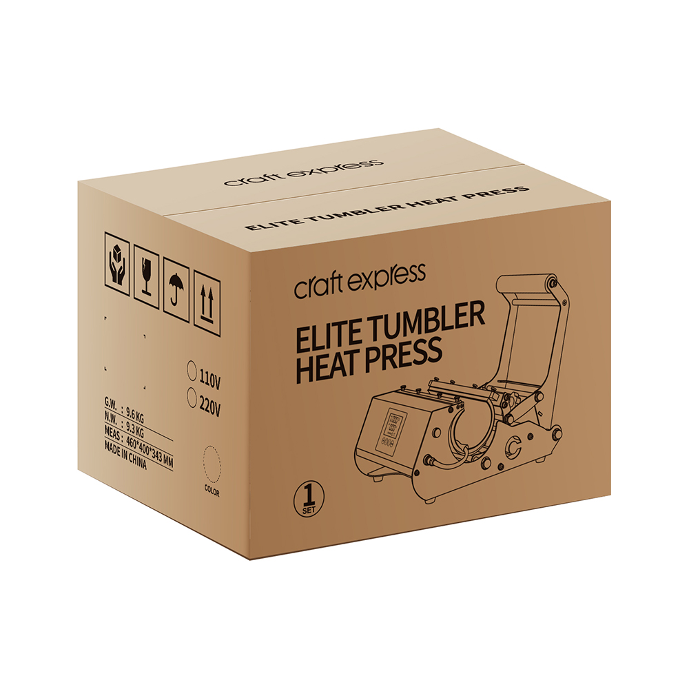 Elite Pro Tumbler Heat Press - Pink