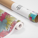 Hydro Sublimation Transfer Paper Roll(Red Tropic Leaves, 38*1220cm/ 15in x 40ft)