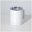 10oz/300ml Glitter Sparkling Stainless Steel Cup, 4 pack - White