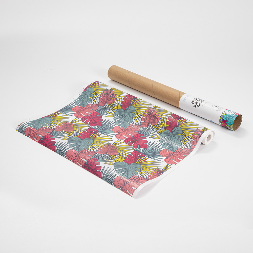 Craft Express 3D Hydro Sublimation Transfer - Red Tropic Leaves 15in x 40ft