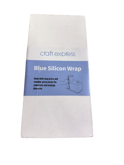 Craft Express 3 Pack Assorted Blue Silicon Wraps for an Automatic Mug Press
