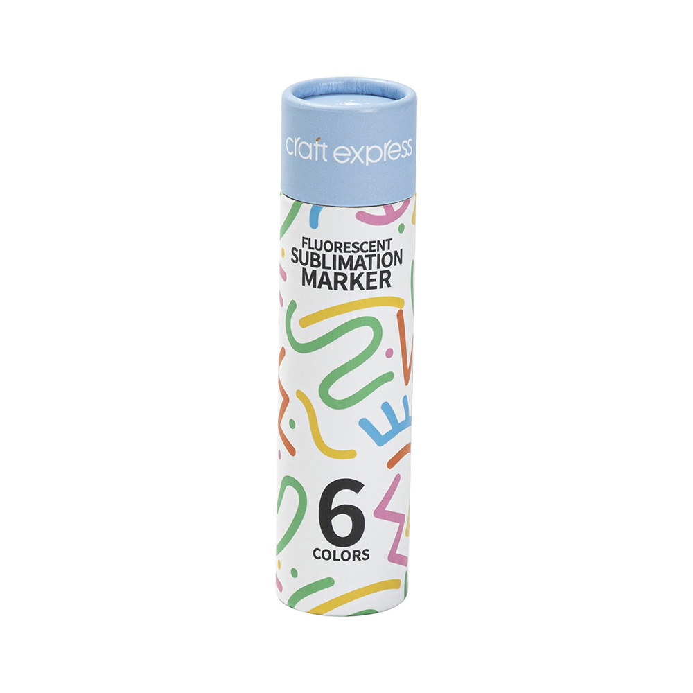 Joy Sublimation Markers, 6 Colors, 1 Pack - Fluorescent