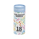 Joy Sublimation Markers, 18 color, 1 pack - Fluorescent
