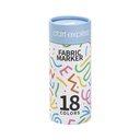 Joy Fabric Markers, 18 Colors, 1 Pack