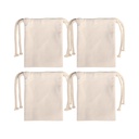 Craft Express 4 Pack Beige Sublimation Drawstring Gift Bags
