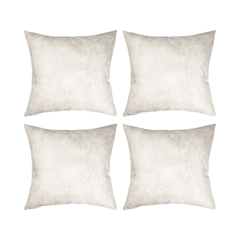 Craft Express 4 Pack White Sublimation Vegan Leather Pillow Covers