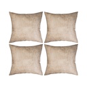 Craft Express 4 Pack Brown Sublimation Vegan Leather Pillow Covers