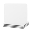 Sublimatable PU Leather Placemat, 4 pack, 7.48 x 9'' - White