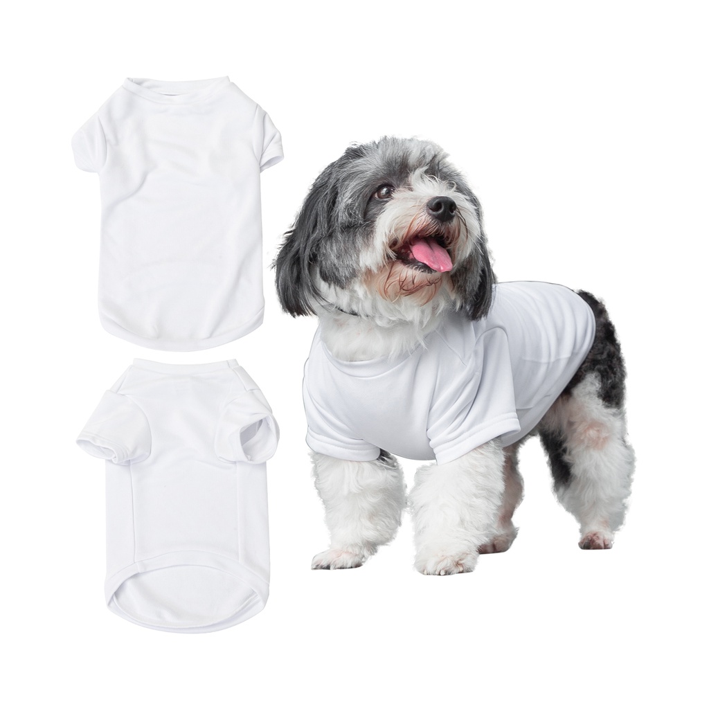 Craft Express 2-Pack of X-Large White Sublimation Pet T-Shirts