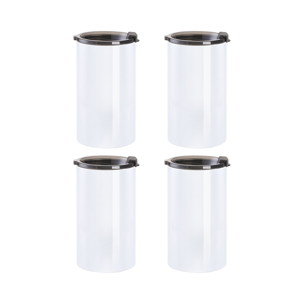 Craft Express 4 Pack 12oz 4 in 1 Stainless Steel Can Cooler