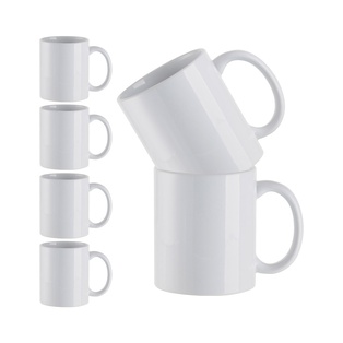 Craft Express 6-Pack 11 oz. White Ceramic Sublimation Mugs