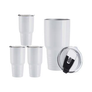 Craft Express 4 Pack Mega Sublimation 30 oz Tapered Stainless Steel Tumbler