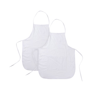 Craft Express 2 Pack White Adult Sublimation Apron With Pocket