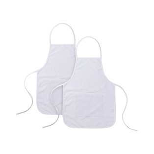 Craft Express 2 Pack White Sublimation Childrens Aprons with Pockets