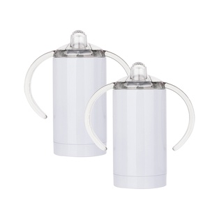 Craft Express 2 Pack 13oz Stainless Steel Sippy Cup with Spout