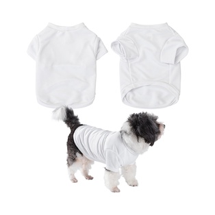 Craft Express 2-Pack of Large White Sublimation Pet T-Shirts